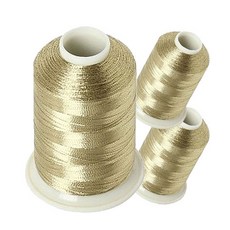 Fashion Point 細線 120D/2 3入, 金線, 1500m, 3個