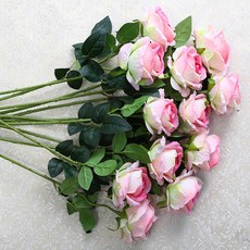 人造玫瑰花, 粉色, 6入