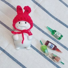 Mippda兔子脂肪石膏芳香劑 紅色, 白色麝香