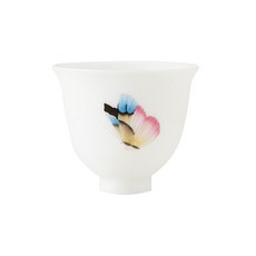 Radeuk jdz-thhb-001 Jeongdeokjin茶杯 花蝴蝶茶杯, 混色, 1個