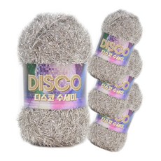 필립섬유 디스코 수세미실 60g, 129에쉬그레이라이트, 4개