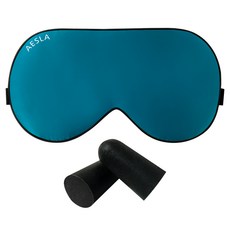 Athla Silk睡眠眼罩 高級+耳塞 土耳其藍, 1套