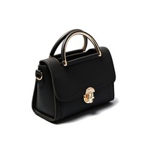 FROM HEAVEN 女款金扣迷你托特包, 黑色的