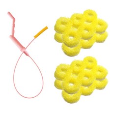 MONACO OLIVE 排水釣魚王魔石粉色+洗臉盆清潔過濾器24p, 1套