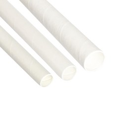 투고팩 단단한 종이빨대 무지 화이트 6mm 300p + 8mm 300p + 10mm 300p, 1세트
