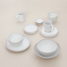 소일베이커 산도 2인 식기세트 16p, 화이트, 9종