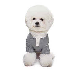 BENNYS 條紋亨利領 T 恤, 黑色