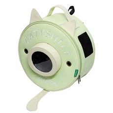 캐티스마일 고양이 도넛백팩, 그린, 1개