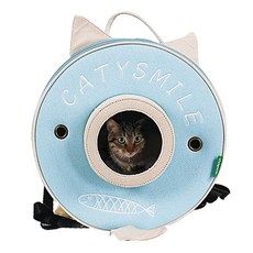 Catysmile 貓甜甜圈背包, 藍色