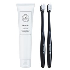 BRITISH M Erot 牙膏 150g + 牙刷 2p 黑色, 1套