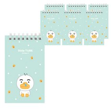 KAKAO FRIENDS Little Friends印花線圈筆記本, Tube, 7本