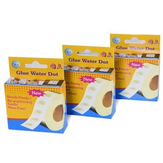 WOW PARTY KOREA 氣球黏著貼紙 250入 12mm, 透明無色, 3個