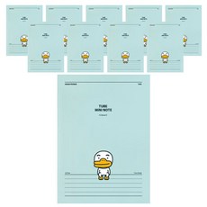 아이콘스 카카오프렌즈 A5 중철 노트, 튜브, 10개입