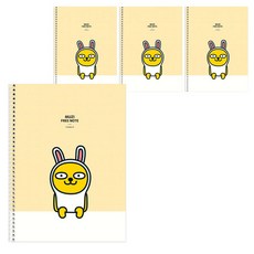 아이콘스 카카오프렌즈 스프링 연습장, 무지, 4개입