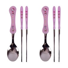 LILFANT Hello Kitty印花曲線餐具組 HK5976, 混色, 2組