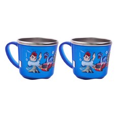 LILFANT 恐龍戰魂不鏽鋼防滑杯 DM8652, 混色, 2個