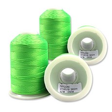 Fashion Point 尼龍線 縫紉線 210D/6, 0930 螢光綠, 4個