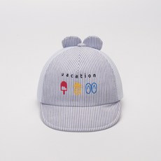 JOY MULTI 孩童印花條紋棒球帽