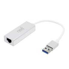 nexi USB3.0 Gigabit 乙太網路有線網卡 筆記型電腦用, NX-UE30S(銀色), 1個