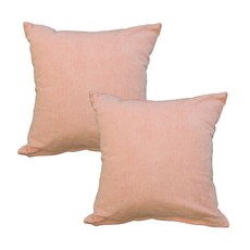 ECONY HOUSE 素色靠墊套 2入, 粉色的
