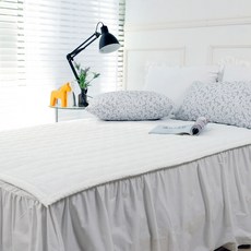 SCOHOME 夏季凸壓紋薄墊, 白色