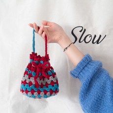 slow moments 鉤針彩色福袋包DIY組, 1套, 紅色混搭