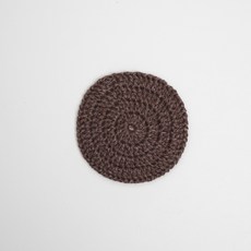 雙面鉤針杯墊DIY組, 1套, 混合巧克力