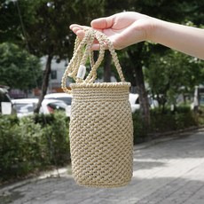 slow moments 鉤針DIY套組 Harvest 迷你束口袋, 米色, 1個