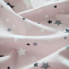 20支純棉布料 星星款, 粉色的