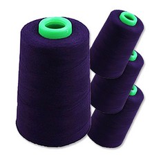 縫紉線 60S/3 5000m, 0523深紫色, 4入