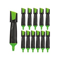 BIC 比克 標記 3 合 1 螢光筆螢光筆, 綠色, 12入