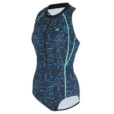 KOOGI 女款拉鍊立領連身泳裝 KS-M264