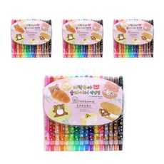 리락쿠마 슬라이더 색연필 4p, 16색