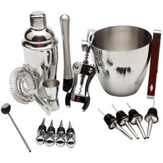 YN 不鏽鋼雞尾酒搖壺套組 16 750ml, 混色, 1套