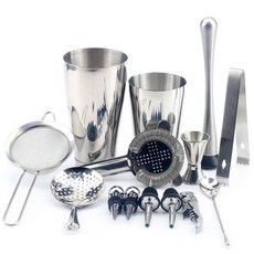 YN不鏽鋼調酒搖杯 14種組 S, 混色, 1套