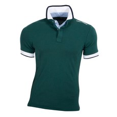 男款拼色立領短袖T恤 MCTHT5016