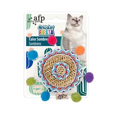 all for paws AFP小狗玩具Whisker Fiesta Color Sombrero彩色墨西哥草帽, 混色, 1個