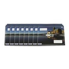 DEPOTONE 自黏式硬殼文件袋 River, A4, 8入