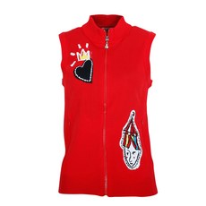 리앤비 여성용 삐에로 지퍼 조끼 AVLN6037