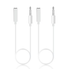 iETOP 3.5mm 立體聲音源AUX延長線 2入, MH023, 混合顏色, 2個