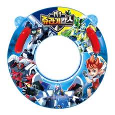 充氣扶手兒童游泳圈 侏羅紀警察款 75cm, 混色, 1個