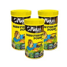아트아쿠아 베이비 맥스 파워 담수 해수 치어 산호 사료, 250ml, 3개