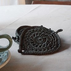 slow moments 鉤針DIY材料包 美葉芋杯墊, 1套, 深薄荷綠