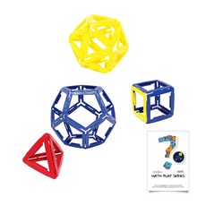 브레인숲 매쓰플레이 지오스틱교구 + 교재 세트, 혼합 색상, 1개