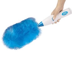 四季旋轉除塵器全自動長除塵器 + 電池 4p, 白色 藍色, 1套