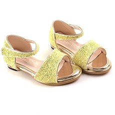 BEBEMARU 女童閃粉亮片涼鞋