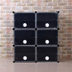 Tree Storm 透明門式鞋櫃 雙排六層 85 x 96 cm, 混合顏色