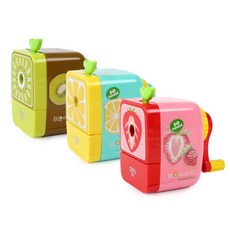 deLi 水果造型削鉛筆機, 隨機發貨, 3片