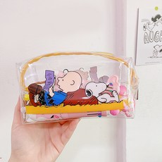 Market Pio 可愛透明多用途迷你收納包 3入組
