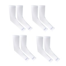 INCONTRO 矽膠帶經典袖套 2入, 白色, 4個